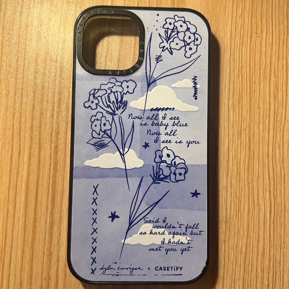 Casetify Purple Floral MagSafe iPhone 13/14/15 Case
